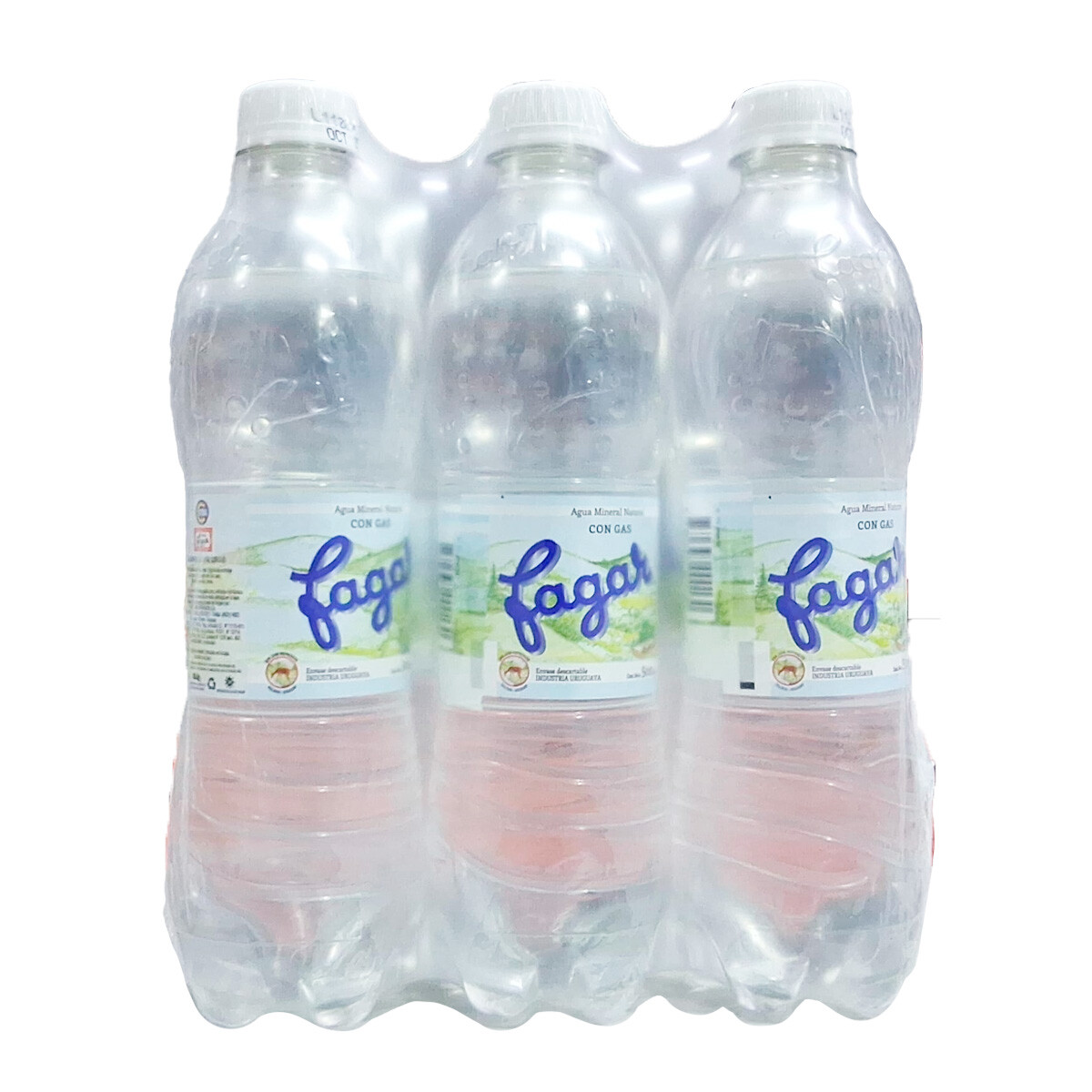 AGUA FAGAR 500 ml. - Funda x6 Unidades - CON GAS 