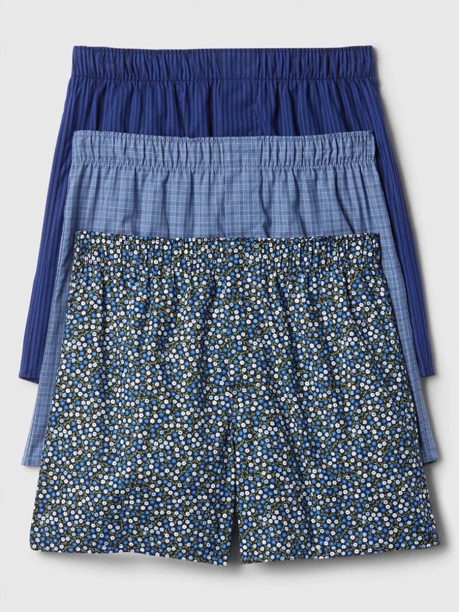 Calzoncillos Pack X3 Hombre - Blue Multi Plaid 