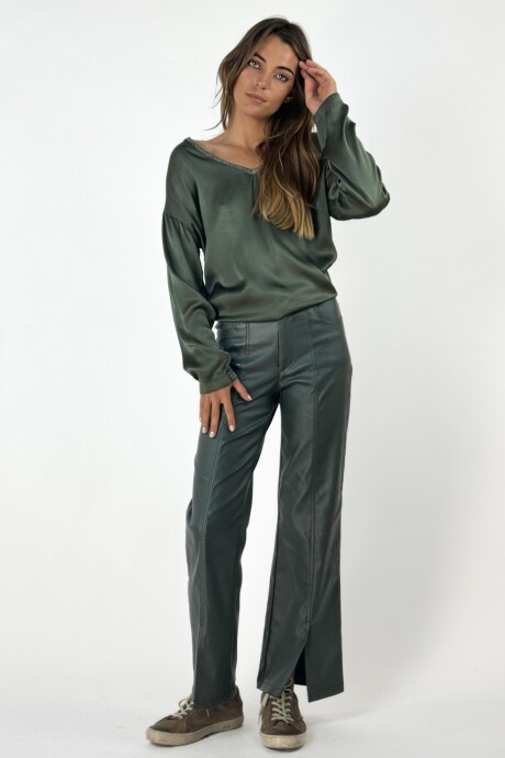 PANTALON AMARANTO Petroleo