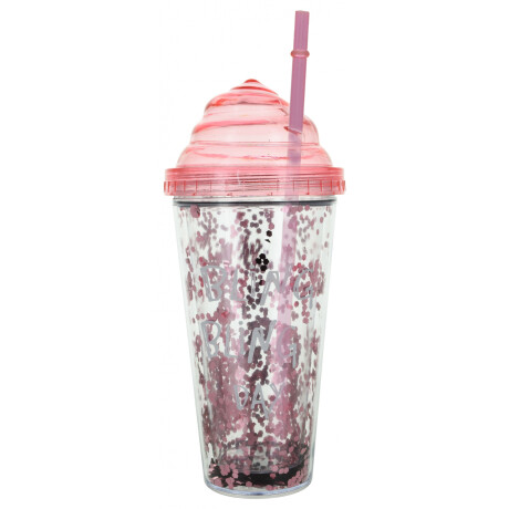VASO ACRILICO DOBLE PARED C/SORBITO TAPA CONO HELADO 400ML 8.5X21CM 22556 VASO ACRILICO DOBLE PARED C/SORBITO TAPA CONO HELADO 400ML 8.5X21CM 22556