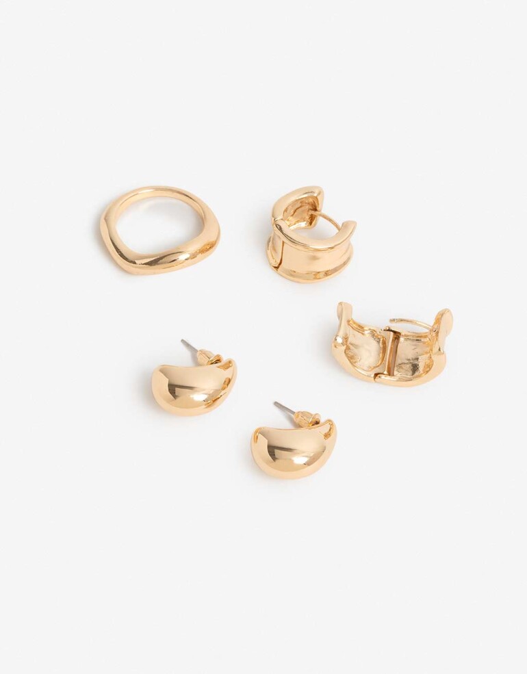 Bijouterie Set Metal Bijou Set Metal - Dorado