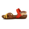 Country Sandalia Casual Cuerotiras Cruzadas Trenzada Telha