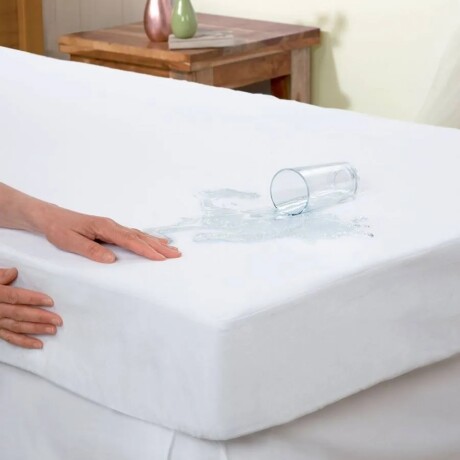 Protector de colchón de cuna 70 x 130 x 20cm BLANCO