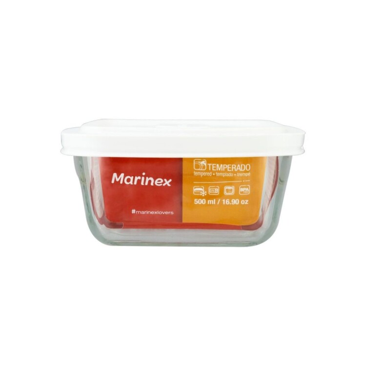 VIANDA VIDRIO MARINEX FACILITA 500ML Sin color