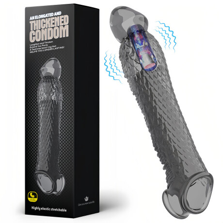 Funda Pene Vibradora Thickened Condom Smoke