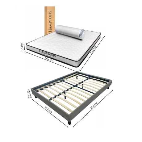 Sommier 2 Plazas THM Memory Foam con Respaldo Sommier 2 Plazas THM Memory Foam con Respaldo