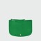 Longchamp- Clutch de cuero con muñequera, Épure Verde