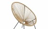 Silla Simil Ratan Ovalada Beige
