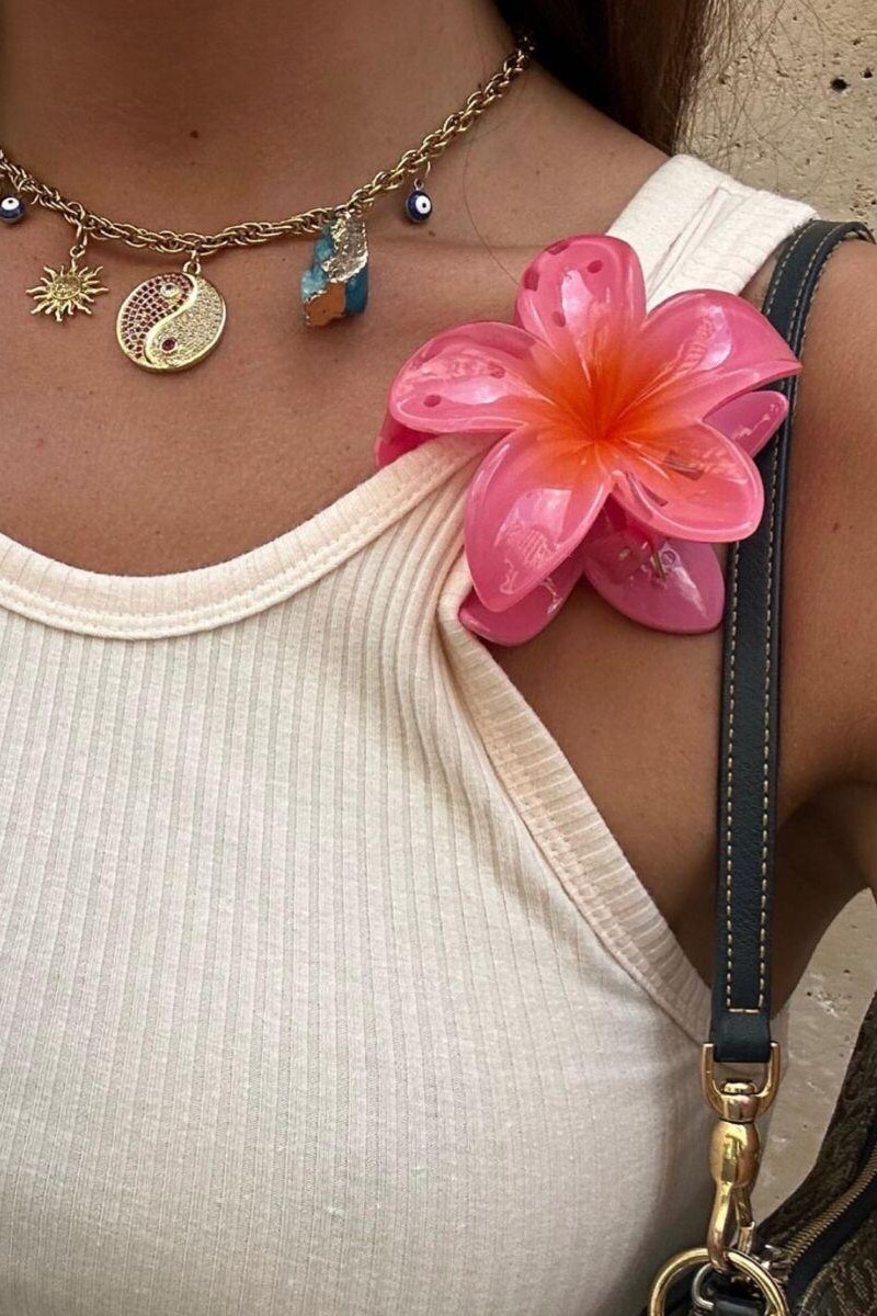 Broche de Pelo Hibisco / Salmón Broche De Pelo Hibisco / Salmón