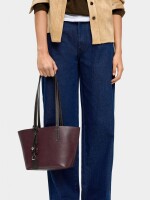 Bolso Shopper Reversible Con Bolsa Extraíble M burdeos