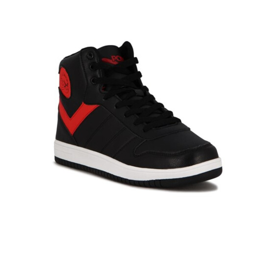 Bota Pony Moda Niño Lifestyle City Wings Teen - Negro/Rojo S/C