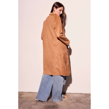 Trench Gamuza Cuero Vegano Beige