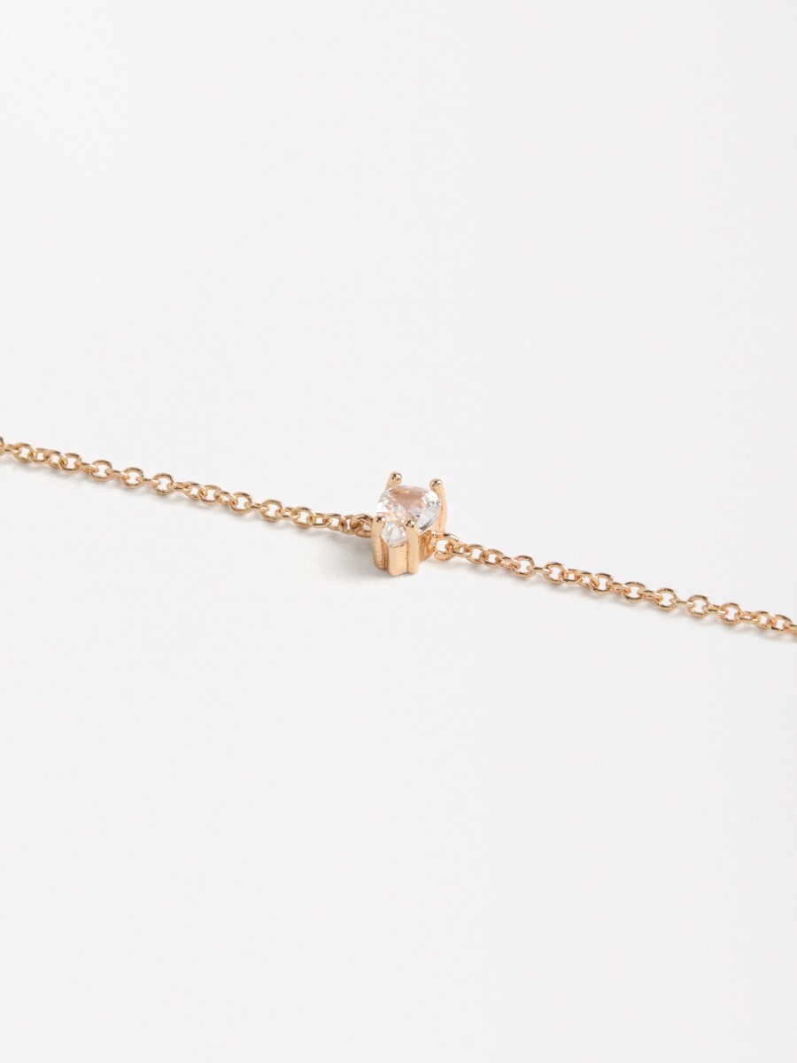 Pulsera Con Circonitas dorado