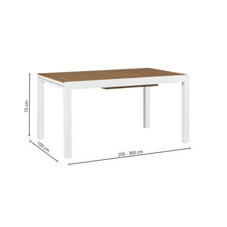 Mesa de jardin extensible Osaka - Negra Mesa de jardin extensible Osaka - Negra