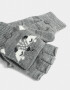 Guantes Infantiles Animalito Guantes Infantiles Mitones - Gris Medio