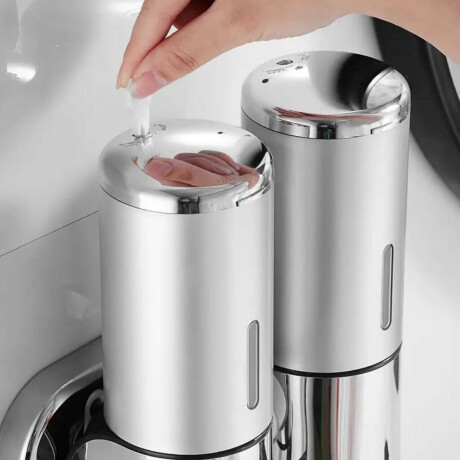 Set de dispensador doble para liquidos con tapa hermética Transparente