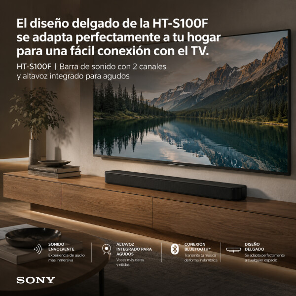 Barra De Sonido Sony Ht-s100f BARRA DE SONIDO SONY HT-S100F