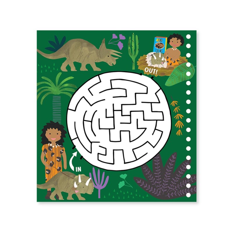 Libro con stickers para colorear y jugar Dinosaurios