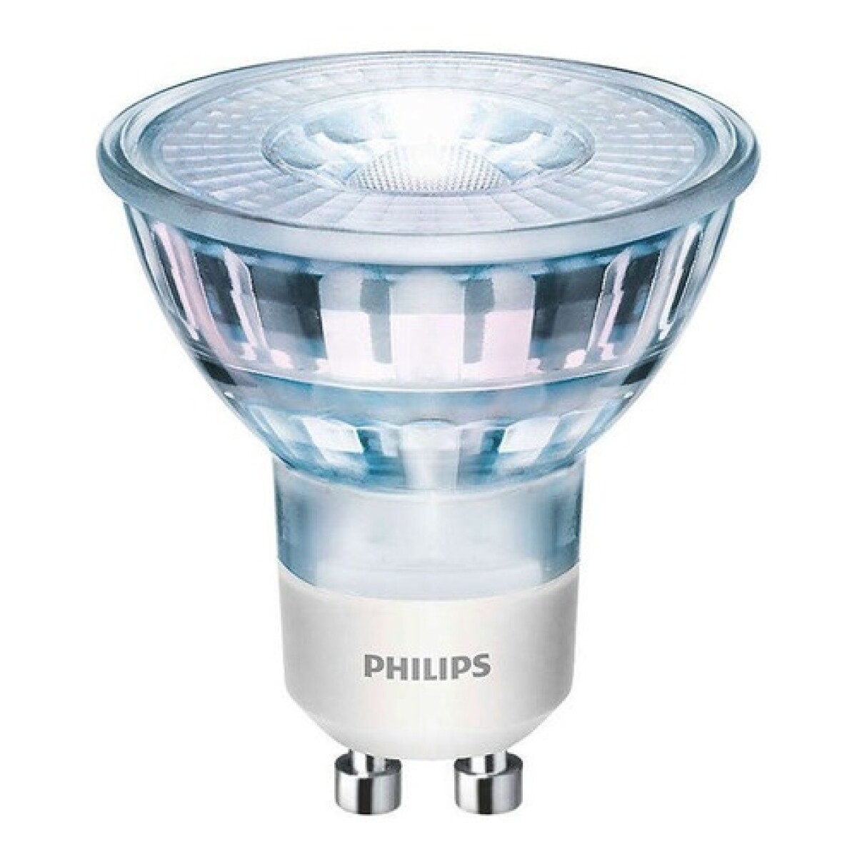 Pack 2 unidades lámparas LED Dicroica Philips vidrio fría 4.6W GU10 
