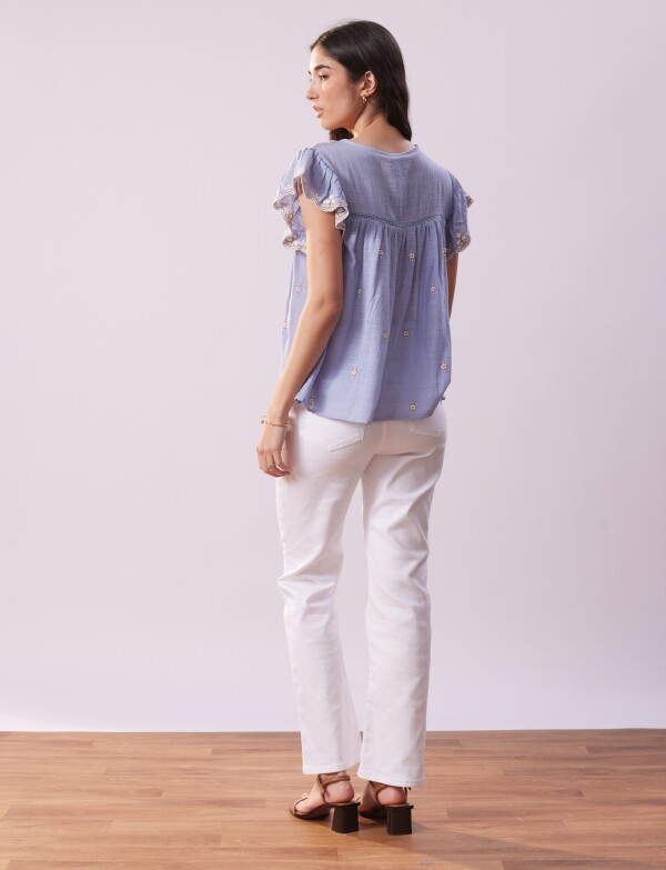 Blusa Bordada CELESTE