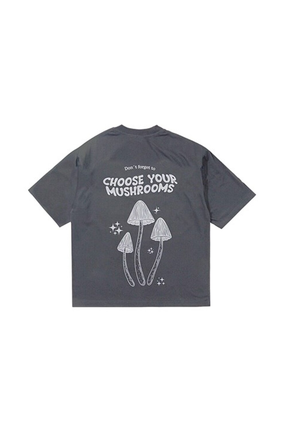 Remera Pulau Mushrooms Gris