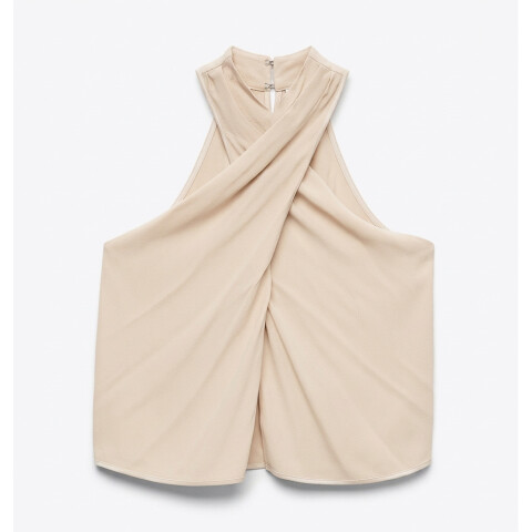 VMKAYA CROSSOVER HALTERNECK TOP BTQ SP Cement