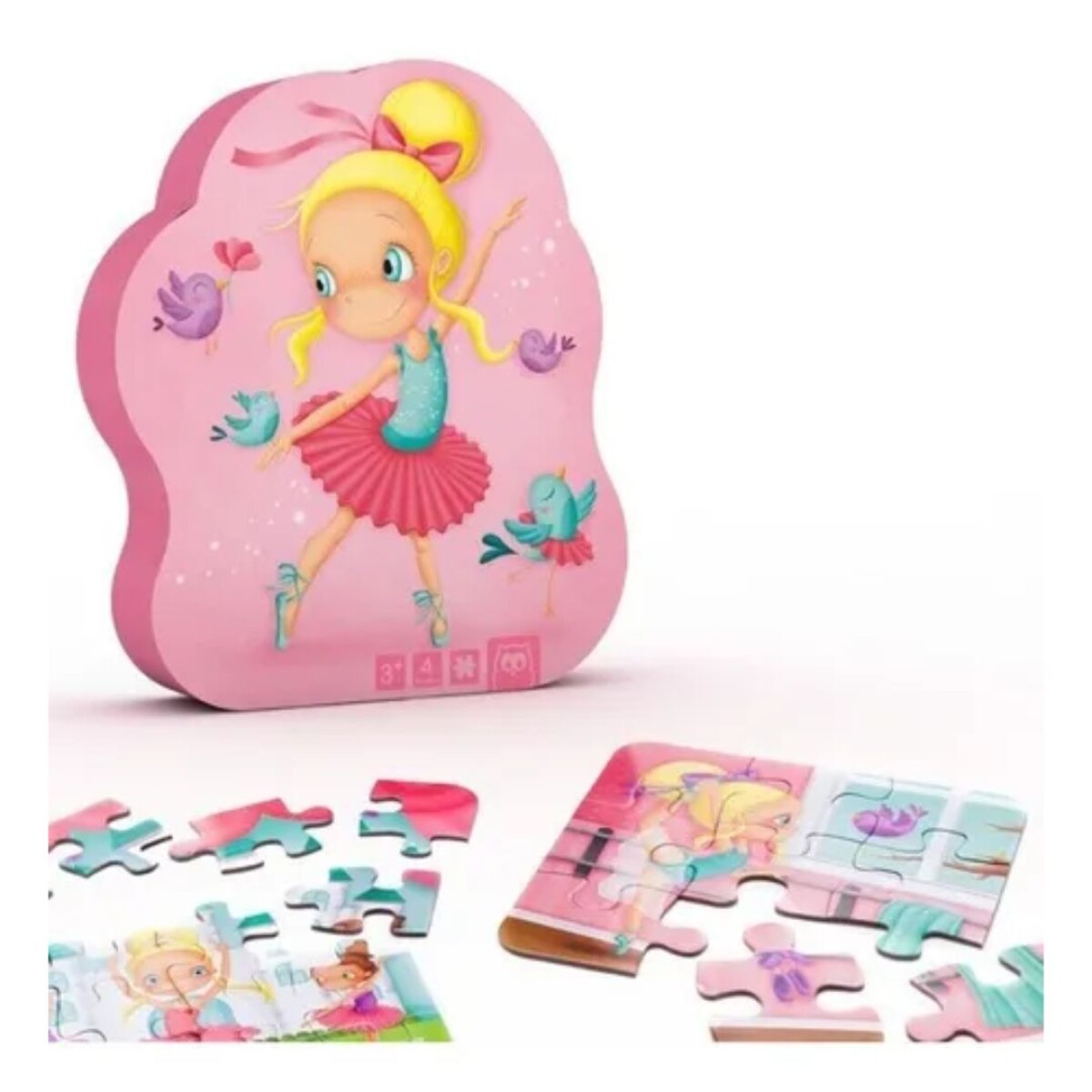 Puzzle 4 en 1 Eureka 43 pzas - Bailarina 