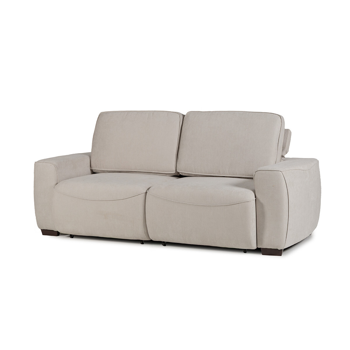 Sofá Adan (Retráctil) - Tela Microfibra - 2 módulos - 9248 (Beige) 