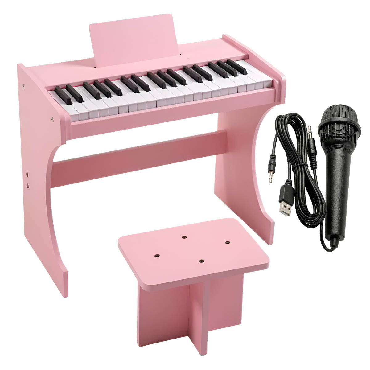 Órgano Teclado Musical Madera Clásico Beethoven Niño - Rosa 