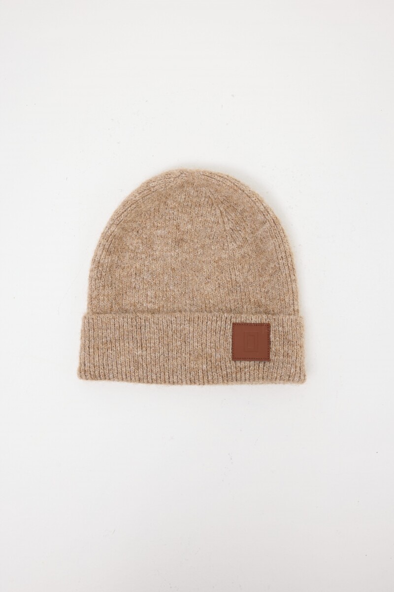 Gorro tejido - tostado melange 