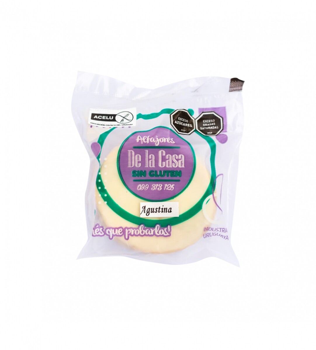 Alfajor De Frutilla Con Chocolate Blanco De La Casa 