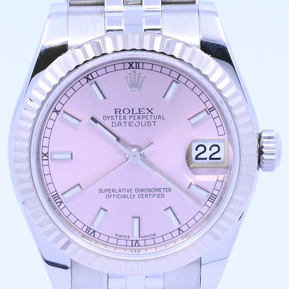 Rolex Datejust 178274 mediano 31 mm bisel oro 18k blanco, año 2019 con caja y papeles. Rolex Datejust 178274 mediano 31 mm bisel oro 18k blanco, año 2019 con caja y papeles.