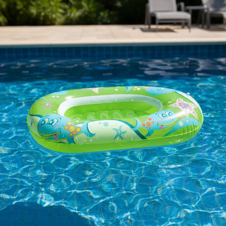 Bote Inflable Infantil Con Cuerda Marca Bestway Calidad Hts Verde