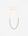 Collares Cortos Color Collar Corto De Metal Y Beads - Dorado