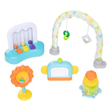 Andador de actividades Baby Trend 4 en 1 WK03F23DM Celeste/Gris