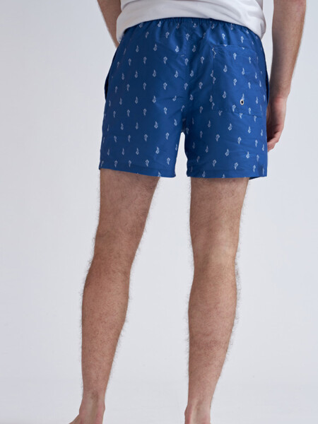 Short de baño Arabescos - Azul