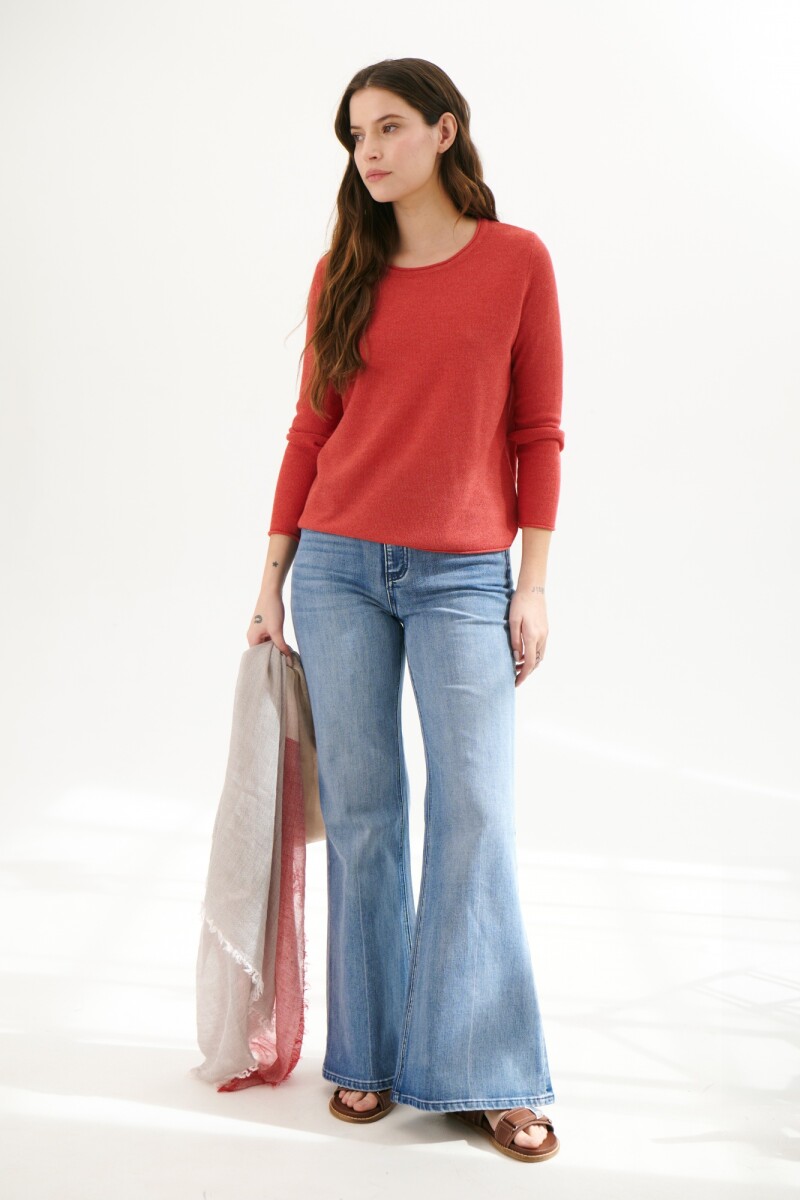 SWEATER CRISTAL ROJO