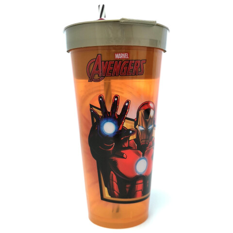 Vaso 2 en 1, pote 220 ml + vaso 540 ml Ironman