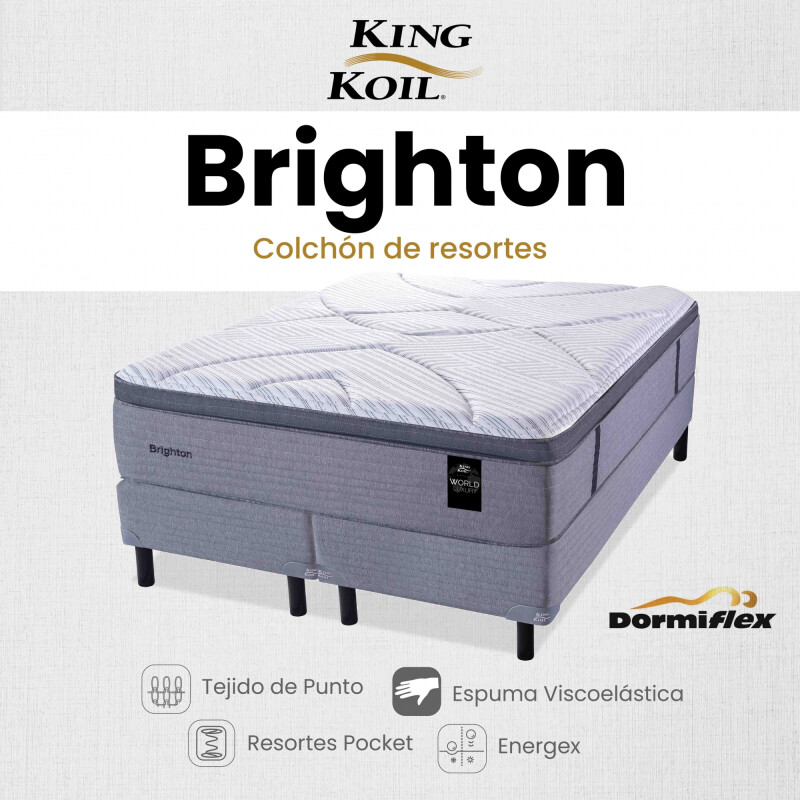 Colchón Brighton con Sommier King 180x200