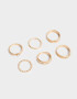 Sets Anillos Metal diferenciado Anillos Sets De Metal - Dorado
