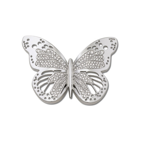 Jibbitz Silver Cutout Butterfly Multicolor