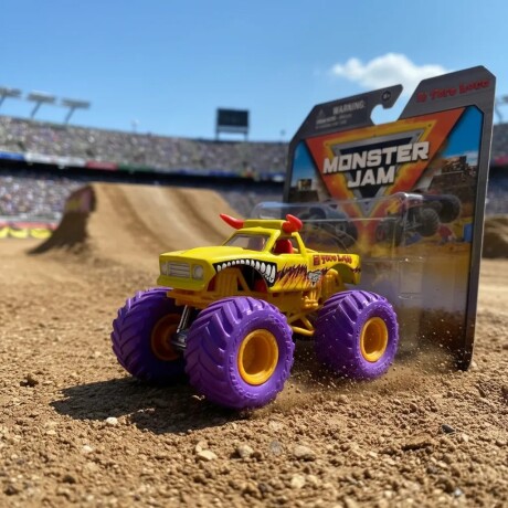 Vehiculo Monster Jam 58757 el Toro Loco 1:64 AMARILLO