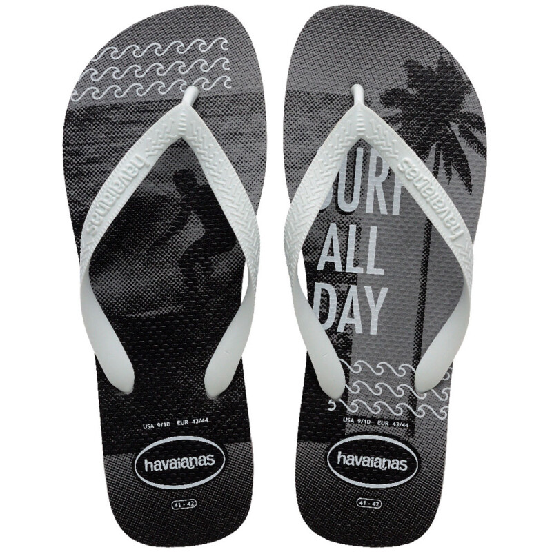 Sandalias de Hombre Havaianas Top Athletic Gris - Negro
