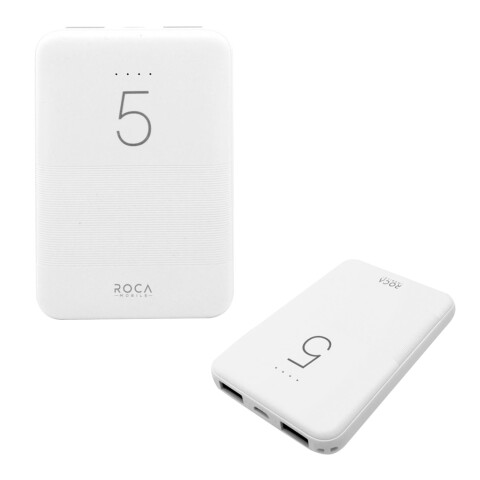 Power Bank Roca Mobile 5000 Mah 2.1 A Portatil Cargador Color Variante USB C