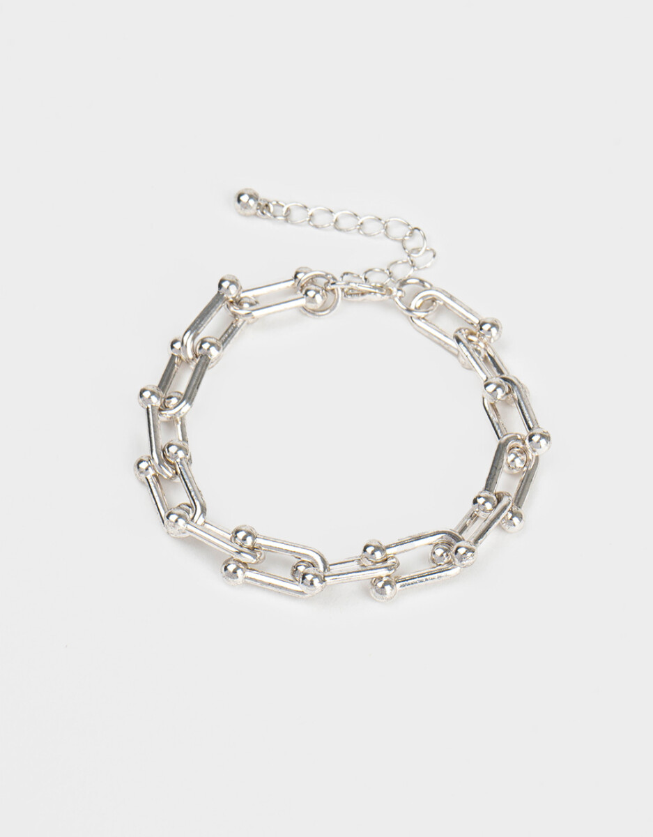 Pulsera Bañada En Plata 