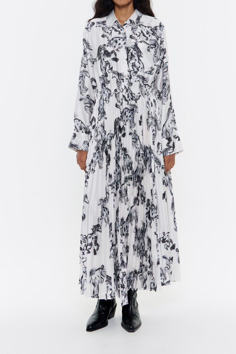 VESTIDO CAMISERO PLISADO 