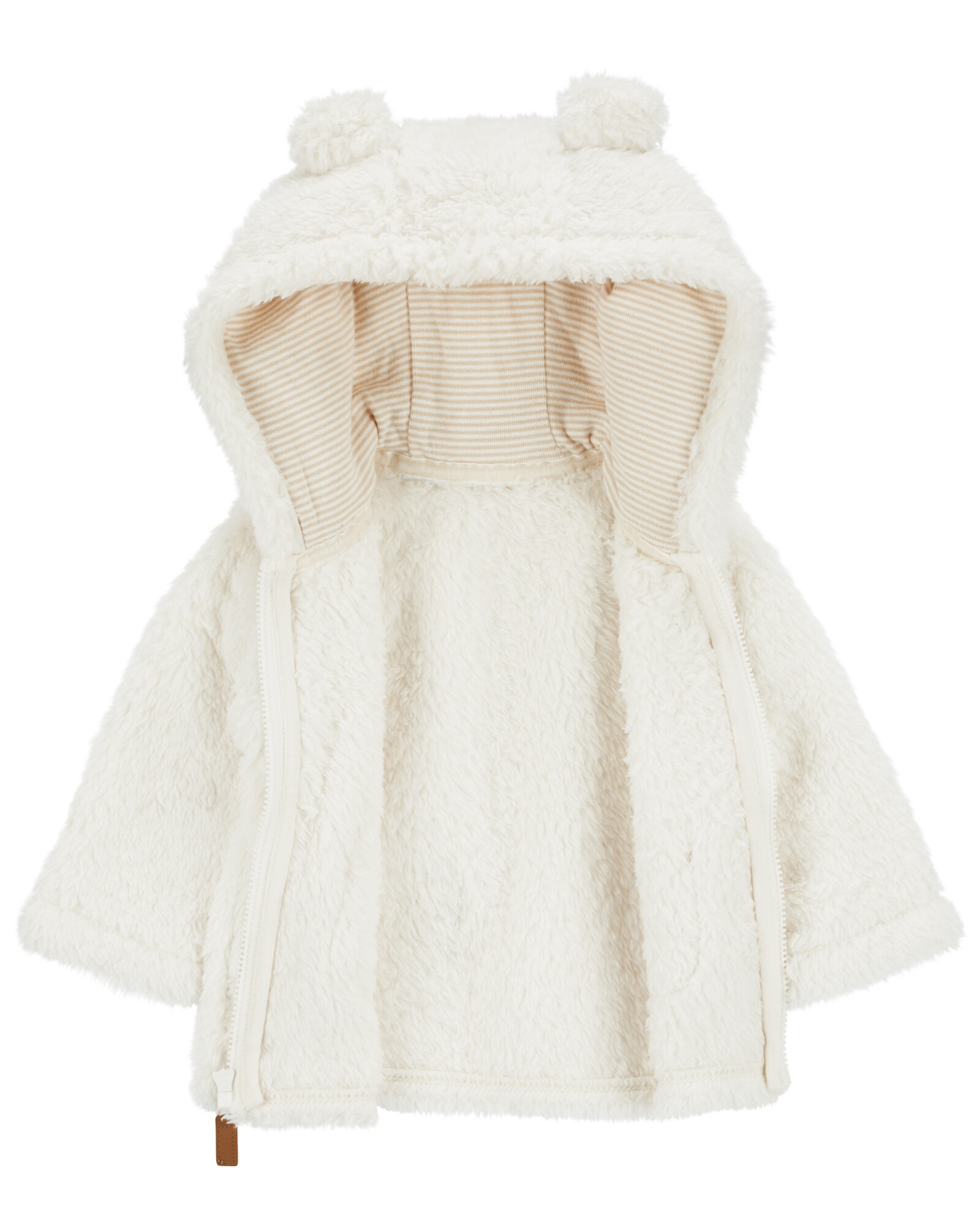 Campera de sherpa, marfil Sin color