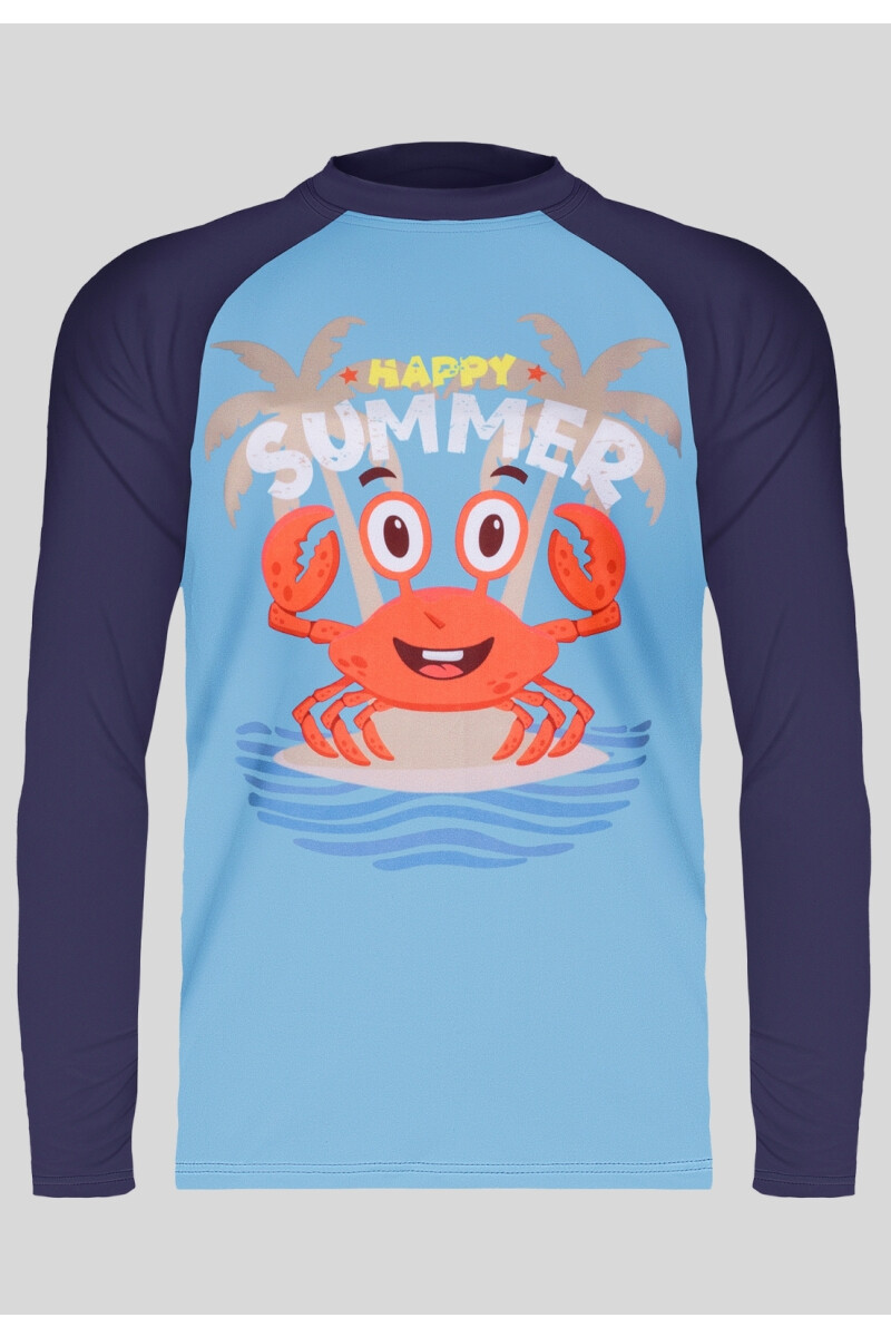 REMERA FILTRO UV50+ AZUL