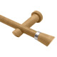 Barrote cortina de metal 1,50 m + 2 Soportes MARRON CLARO