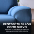 Cubre Sofa Elastico Elastizado Funda 1 Cuerpo Plaza Azul 1